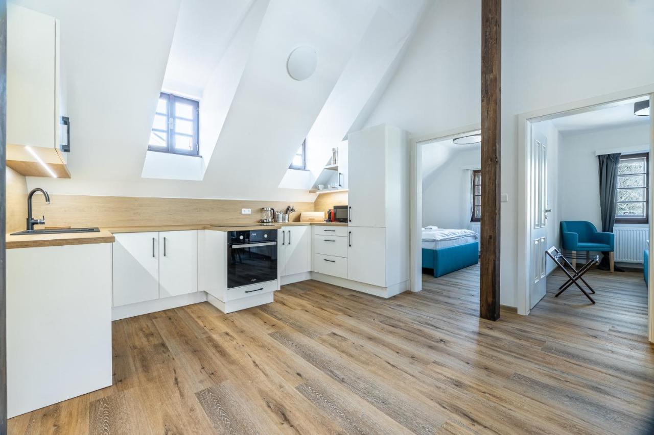 Residence Wurmfeld - Rodinny Apartman S 3 Loznicemi チェスキー クルムロフ エクステリア 写真